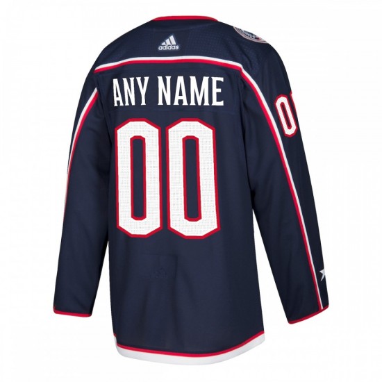 Columbus Blue Jackets adidas Authentic Custom Jersey - Navy