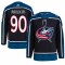 Elvis Merzlikins Columbus Blue Jackets adidas Reverse Retro 2.0 Authentic Player Jersey - Black