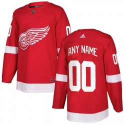 Men's Detroit Red Wings adidas Red Authentic Custom Jersey