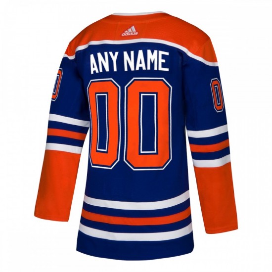 Edmonton Oilers adidas Alternate Authentic Custom Jersey - Royal