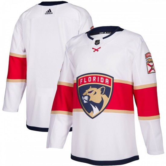 Florida Panthers adidas Away Authentic Custom Jersey - White