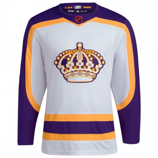 Los Angeles Kings adidas Reverse Retro 2.0 Authentic Blank Jersey - White