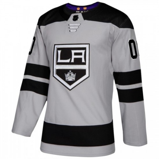 Men's Los Angeles Kings adidas Gray Alternate Authentic Custom Jersey