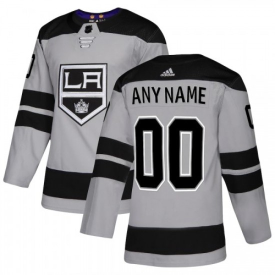 Men's Los Angeles Kings adidas Gray Alternate Authentic Custom Jersey