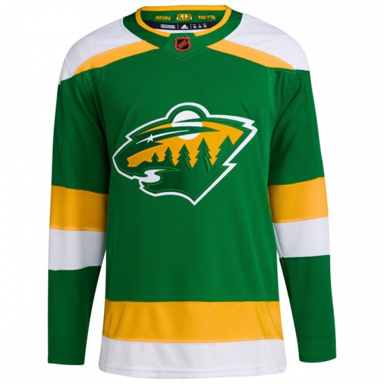 Minnesota Wild adidas Reverse Retro 2.0 Authentic Blank Jersey - Green