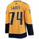 Juuse Saros Nashville Predators adidas Home Authentic Player Jersey - Gold