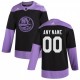 Men's New York Islanders adidas Black Hockey Fights Cancer Custom Practice Jersey