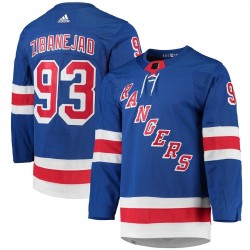 Men's New York Rangers Mika Zibanejad #93 adidas Royal Authentic Player Jersey