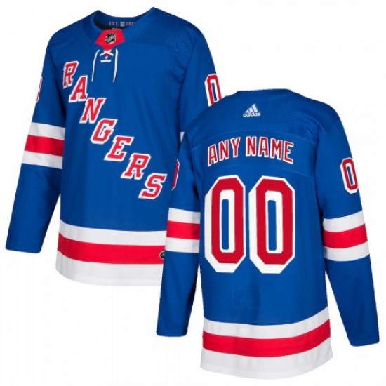 Men's New York Rangers adidas Royal Authentic Custom Jersey