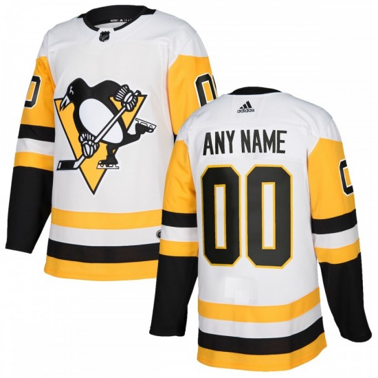 Pittsburgh Penguins adidas Authentic Custom Jersey - White