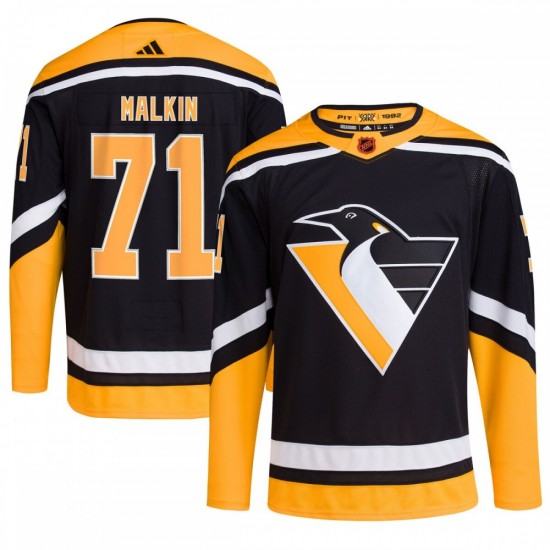 Evgeni Malkin Pittsburgh Penguins adidas Reverse Retro 2.0 Authentic Player Jersey - Black