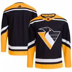 Pittsburgh Penguins adidas Reverse Retro 2.0 Authentic Blank Jersey - Black