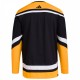 Pittsburgh Penguins adidas Reverse Retro 2.0 Authentic Blank Jersey - Black