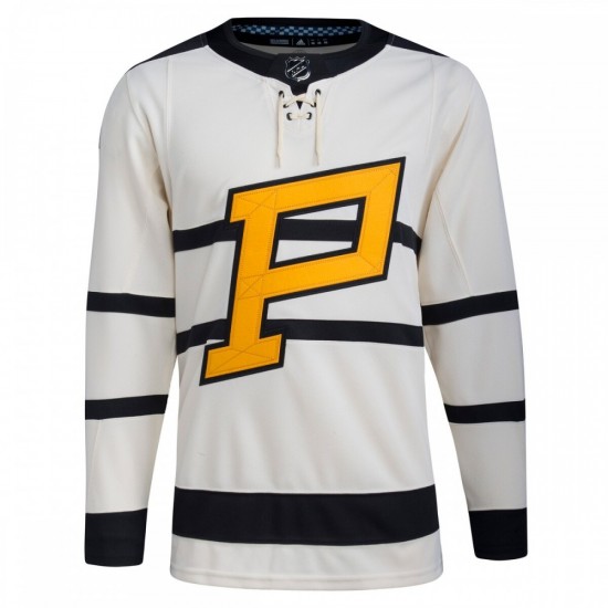 Pittsburgh Penguins adidas 2023 Winter Classic Blank Jersey - Cream