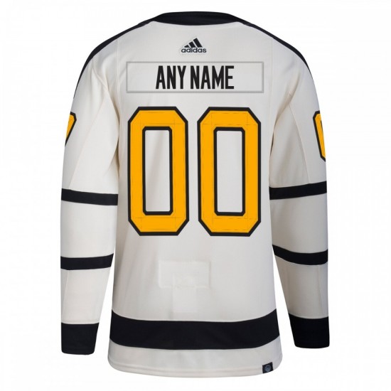 Pittsburgh Penguins adidas 2023 Winter Classic Authentic Custom Jersey - Cream