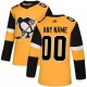 Men's Pittsburgh Penguins adidas Gold Alternate Authentic Custom Jersey