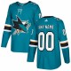 San Jose Sharks adidas Authentic Custom Jersey - Teal