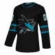 San Jose Sharks adidas Alternate Authentic Custom Jersey - Black