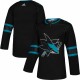 San Jose Sharks adidas Alternate Authentic Jersey - Black