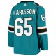 Erik Karlsson San Jose Sharks adidas Home Authentic Player Jersey - Teal