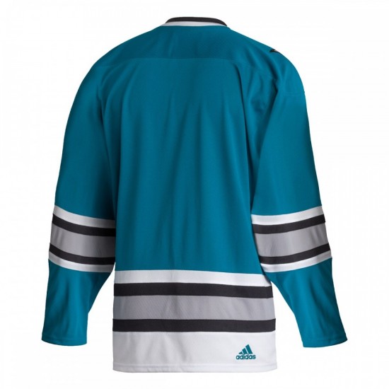 San Jose Sharks adidas Team Classics Authentic Blank Jersey - Teal