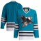 San Jose Sharks adidas Team Classics Authentic Blank Jersey - Teal