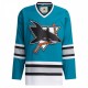 San Jose Sharks adidas Team Classics Authentic Blank Jersey - Teal