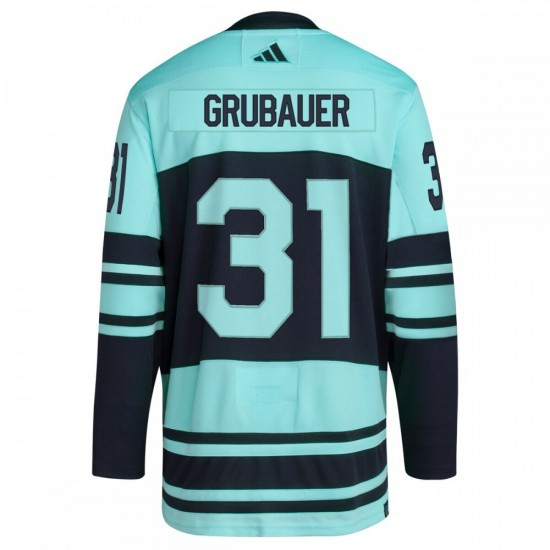 Philipp Grubauer Seattle Kraken adidas Reverse Retro 2.0 Authentic Player Jersey - Teal