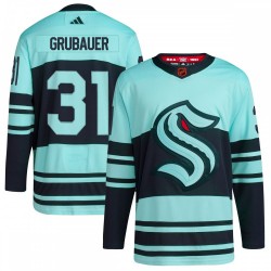 Philipp Grubauer Seattle Kraken adidas Reverse Retro 2.0 Authentic Player Jersey - Teal