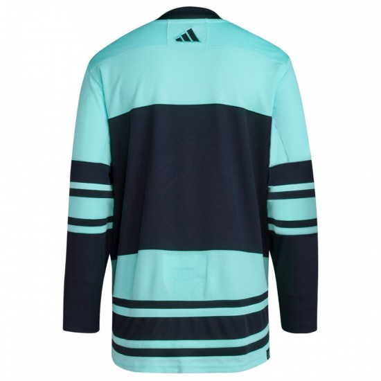 Seattle Kraken adidas Reverse Retro 2.0 Authentic Blank Jersey - Teal