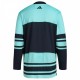 Seattle Kraken adidas Reverse Retro 2.0 Authentic Blank Jersey - Teal