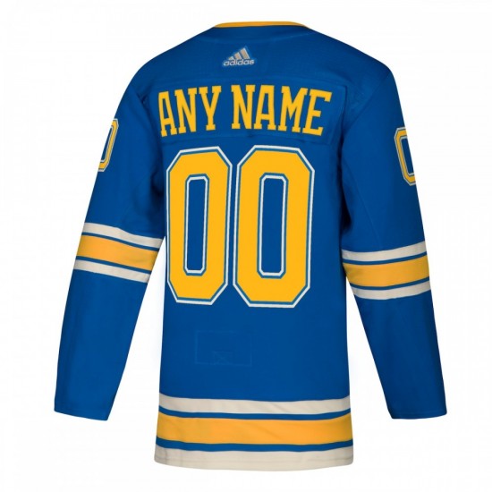 St. Louis Blues adidas Alternate Authentic Custom Jersey - Light Blue