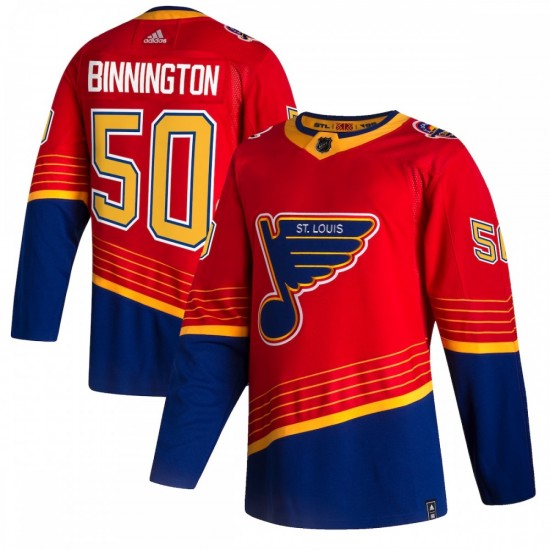 Jordan Binnington St. Louis Blues adidas 2020/21 Reverse Retro Authentic Player Jersey - Red