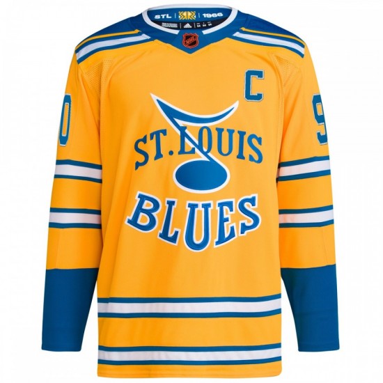 Ryan O'Reilly St. Louis Blues adidas Reverse Retro 2.0 Authentic Player Jersey - Yellow