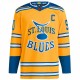 Ryan O'Reilly St. Louis Blues adidas Reverse Retro 2.0 Authentic Player Jersey - Yellow