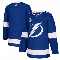 Tampa Bay Lightning adidas 2021 Stanley Cup Final Bound Authentic Patch Jersey - Blue