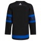 Men's Toronto Maple Leafs x drew house adidas Black&Blue Alternate Blank Jersey