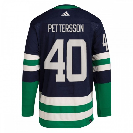 Elias Pettersson Vancouver Canucks adidas Reverse Retro 2.0 Authentic Player Jersey - Navy