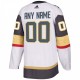 Vegas Golden Knights adidas Away Authentic Custom Jersey - White