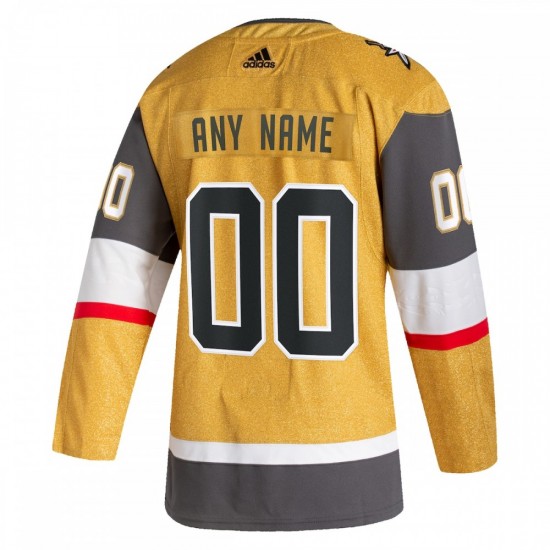 Vegas Golden Knights adidas 2020/21 Alternate Authentic Custom Jersey - Gold