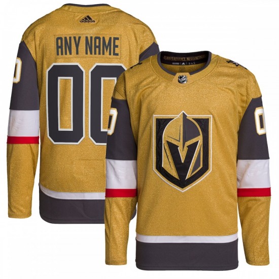 Vegas Golden Knights adidas Alternate Authentic Primegreen Custom Jersey - Gold