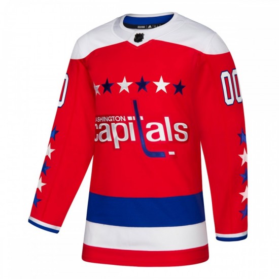 Washington Capitals adidas Alternate Authentic Custom Jersey - Red