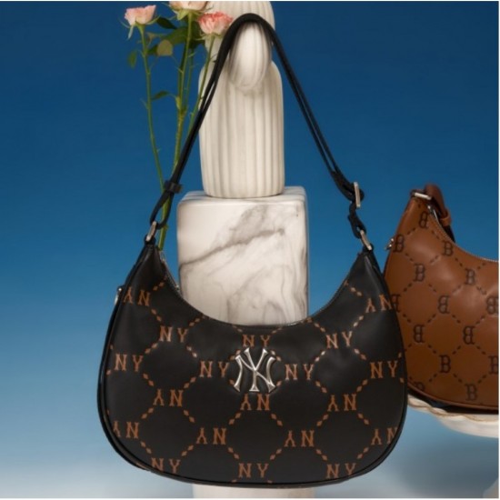 Dia MONOGRAM PU Embo L-Hobo Bag NEW YORK YANKEES