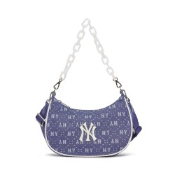 Dia MONOGRAM Jacquard Denimlike Strap Hobo Bag NEW YORK YANKEES