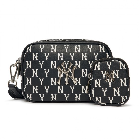 CLASSIC MONOGRAM PU EMBO MINI CROSS BAG NEW YORK YANKEES