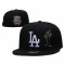 LA Dodgers Anniversary Palm Tree Black Snapback Cap