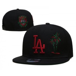 Los Angeles Dodgers 50th Anniversary Palm Tree Black Snapback Hat