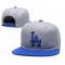 Los Angeles Dodgers 2 Tone Gray/Blue Snapback Hat