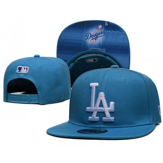 Los Angeles Dodgers Logo Under Visor Sky Blue Snapback Hat