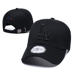 Los Angeles Dodgers Black on Black Adjustable Hat